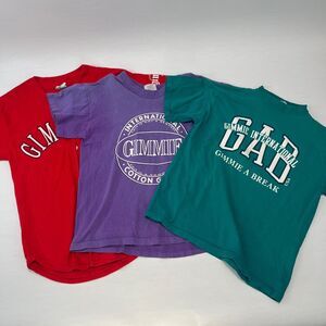 Lot of 3 Vintage 90s Gimmie International Youth Tees/ Shirts Size in Description